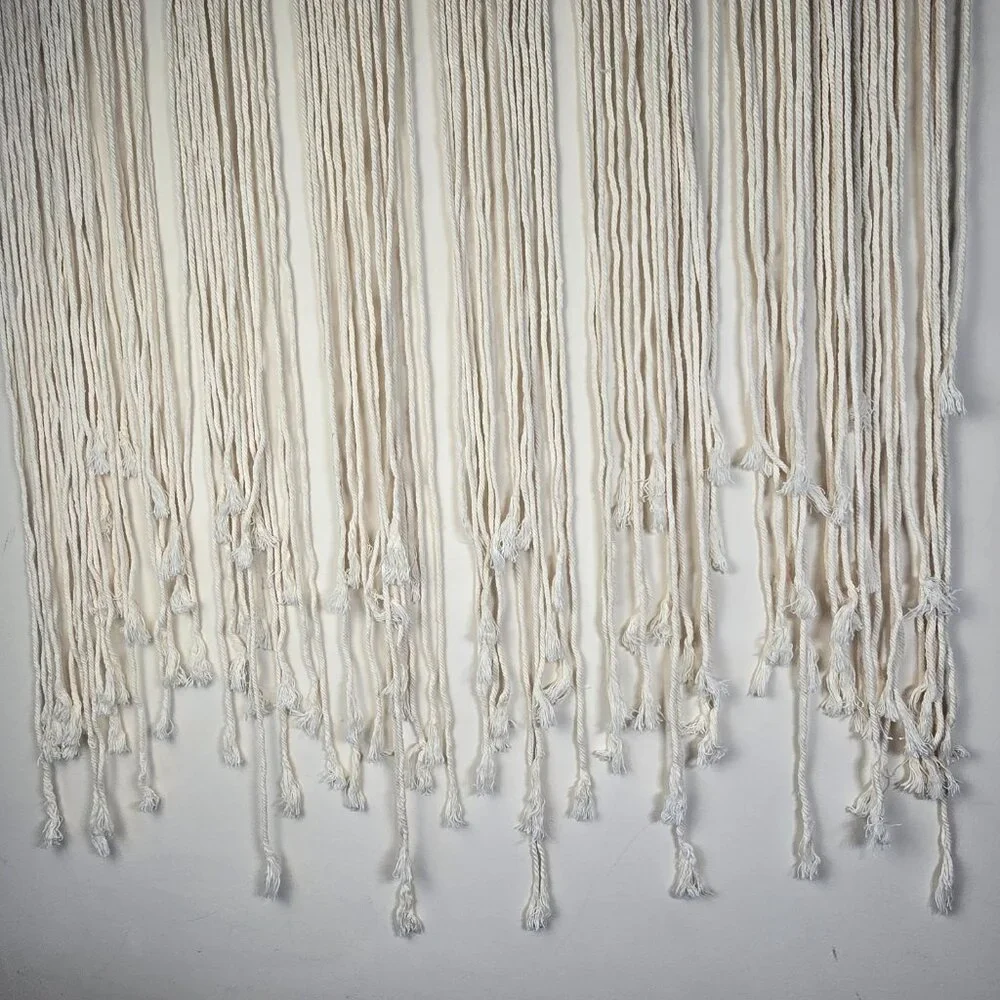 Boho Macrame Wall Hanging Handmade Cotton Rope Tapestry Fringe Bohemian Decor